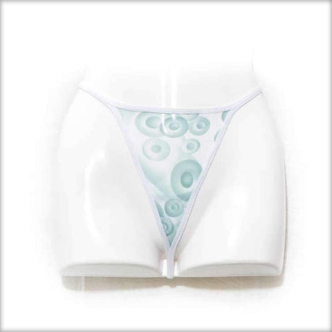 Women's Short Nighty Green & White