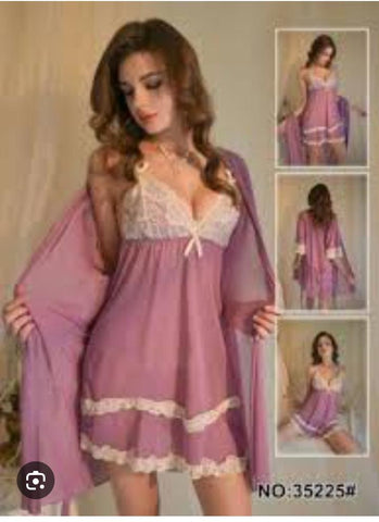 Nightgown Fairy Night Gown Robe Sets for Women Sexy Bridesmaid Robes Two Peices Lounge