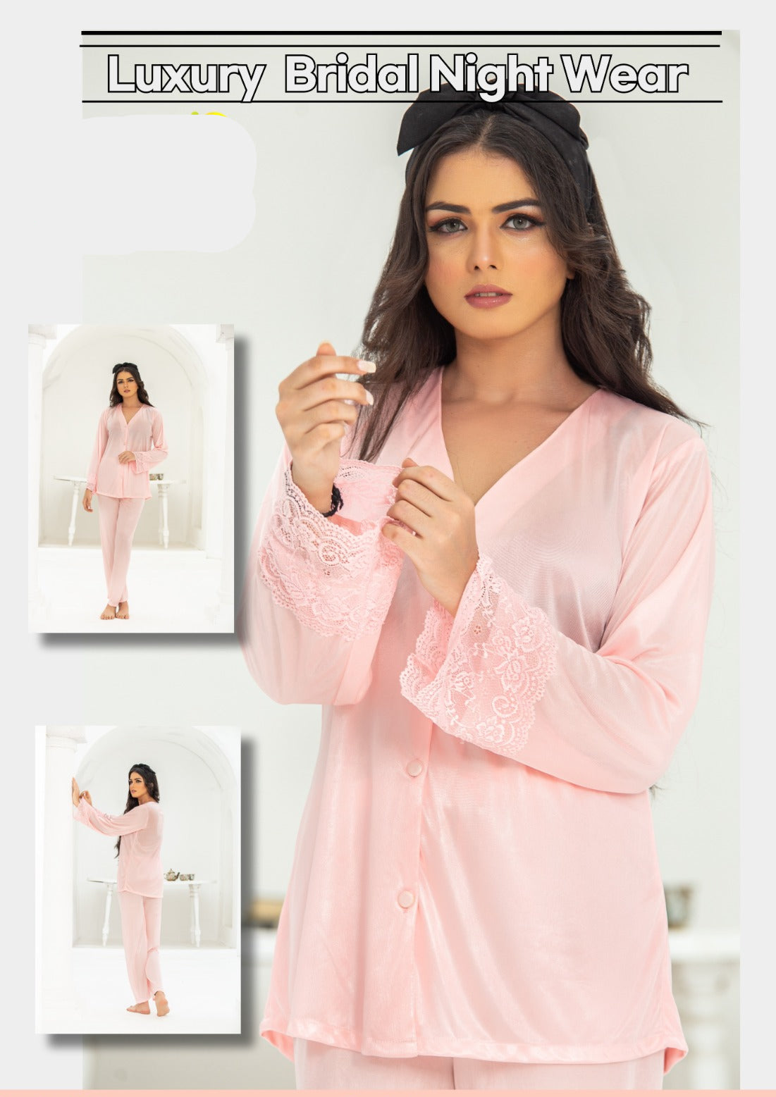 Luxury Night Wear, Specifically Model Code-354. It is a Premium Nightwear Set Designed for both comfort and Elegance.