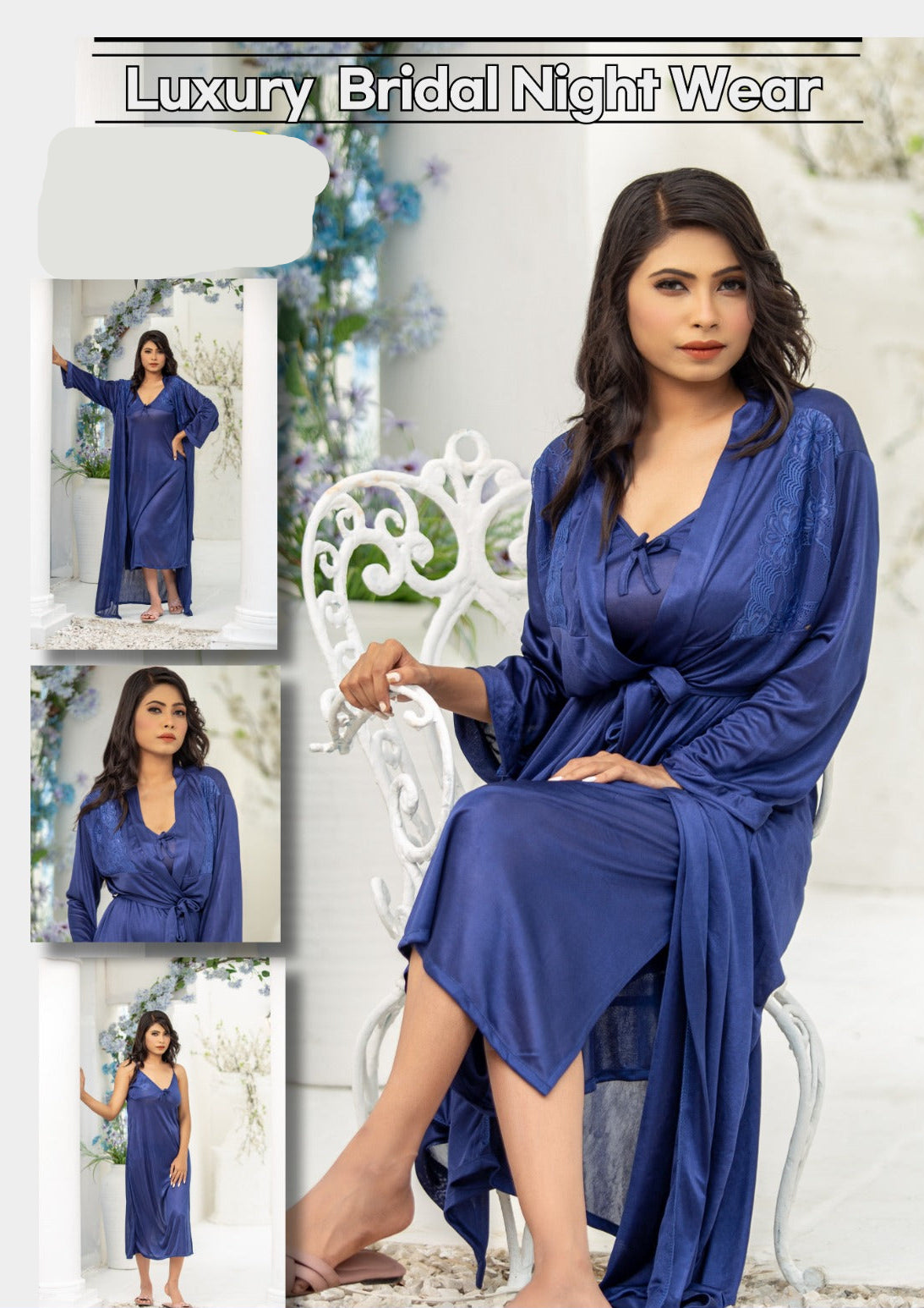 PREMIUM QUALITY .  HIGH QUALITY GSM USE. 2 PIECE NIGHTWEAR . 7 COLOURS .  Stuff=SILK FREE SIZE  28 TO 38 BREAST SIZE EASILY WEAR.
