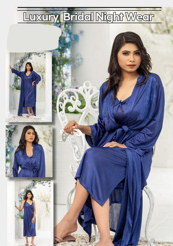 PREMIUM QUALITY .  HIGH QUALITY GSM USE. 2 PIECE NIGHTWEAR . 7 COLOURS .  Stuff=SILK FREE SIZE  28 TO 38 BREAST SIZE EASILY WEAR.