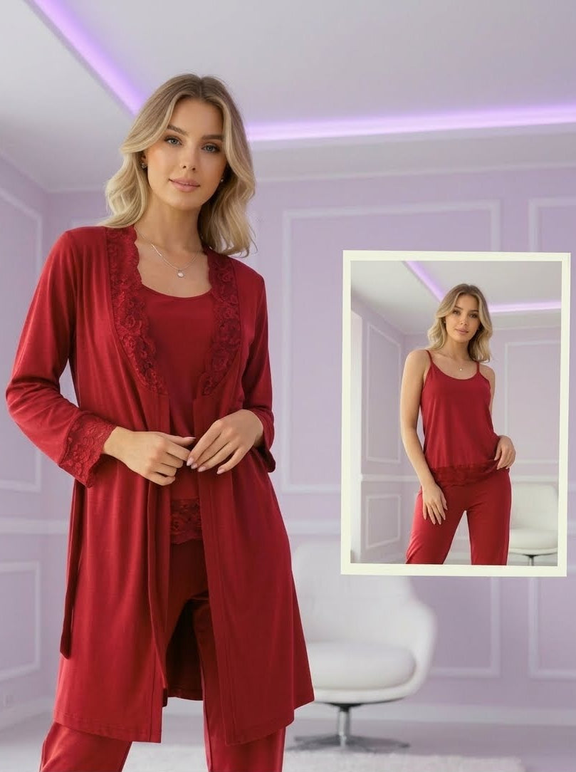 Premium Soft Jersey Robe Set Designed for Elegant loungewear and Sleepwear.