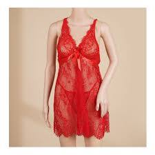 Black sheer lace babydoll nightgown
