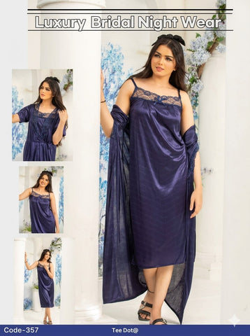 PREMIUM QUALITY .  HIGH QUALITY GSM USE. 2 PIECE NIGHTWEAR . 4 COLOURS .  Stuff=SILK FREE SIZE  28 TO 38 BREAST SIZE EASILY WEAR.