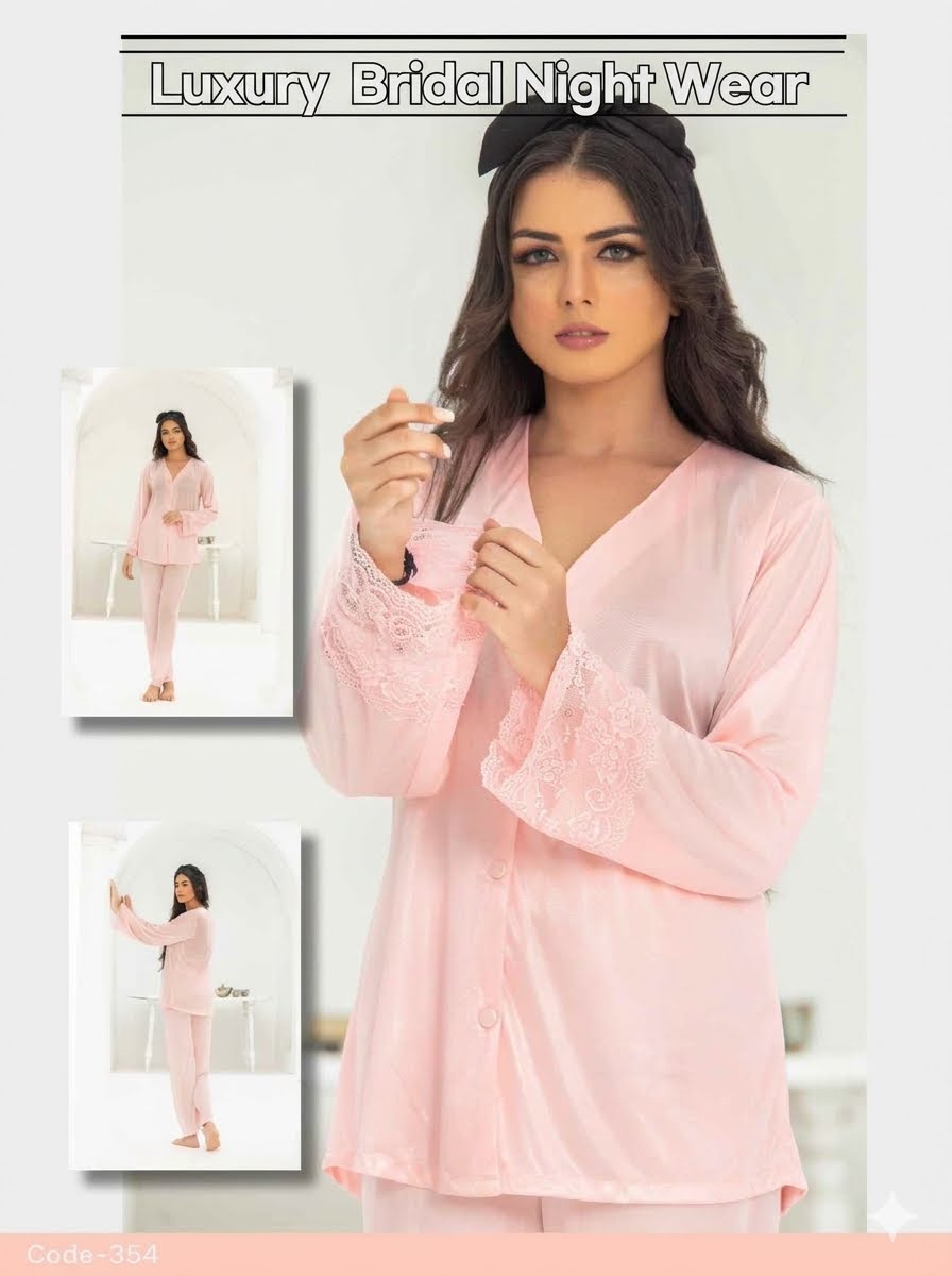 PREMIUM QUALITY .  HIGH QUALITY GSM USE. 2 PIECE NIGHTWEAR . TROUSER SHIRT 7 COLOURS .  Stuff=SILK FREE SIZE  28 TO 38 BREAST SIZE EASILY WEAR
