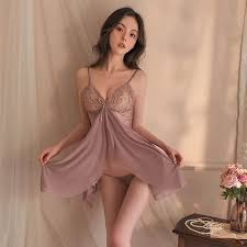 Silky Nights "Blush Romance" Lace Chemise Baby doll nightdress